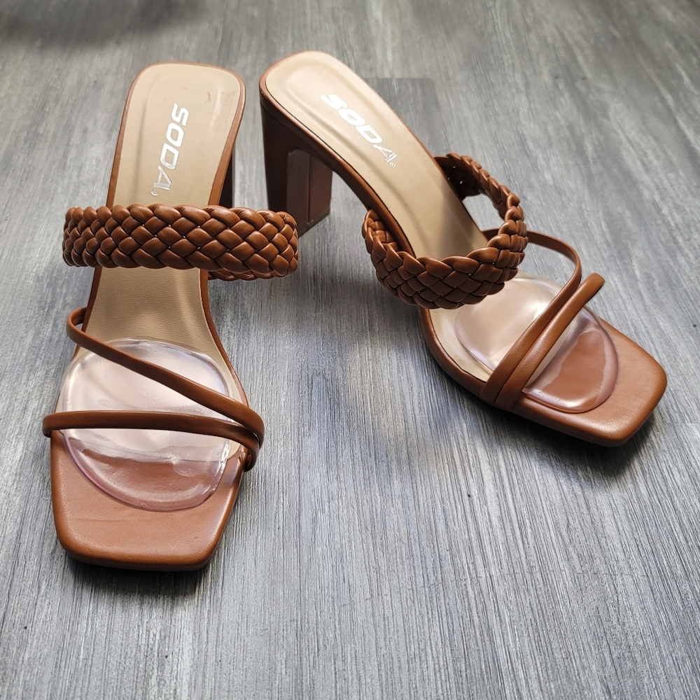 Brown SODA heels
